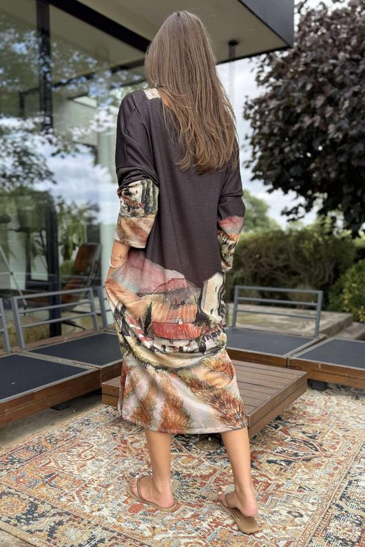 Made in Italy Ezra T Shirt Midi Dress Tuscan